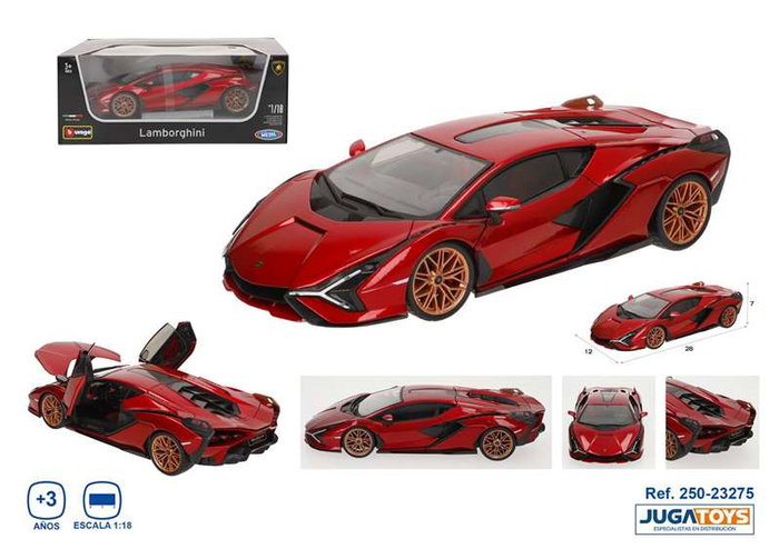 Burago Lamborghini Sian FKP 37 Rojo Escala 1:18 Burago Lamborghini Sian FKP 37 Rojo Escala 1:18
