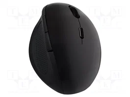 LogiLink ID0139 Ratón Ergonómico Inalámbrico 2.4 GHz Negro