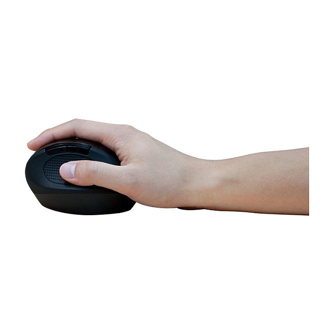 LogiLink Ratón Ergonomico Inalámbrico 2.4 GHz 1600 DPI 6 Botones Para Mano Derecha Negro ID0139