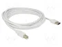 DeLOCK Cable EASY-USB 2.0 Tipo-A a USB Tipo-B 3 m Blanco