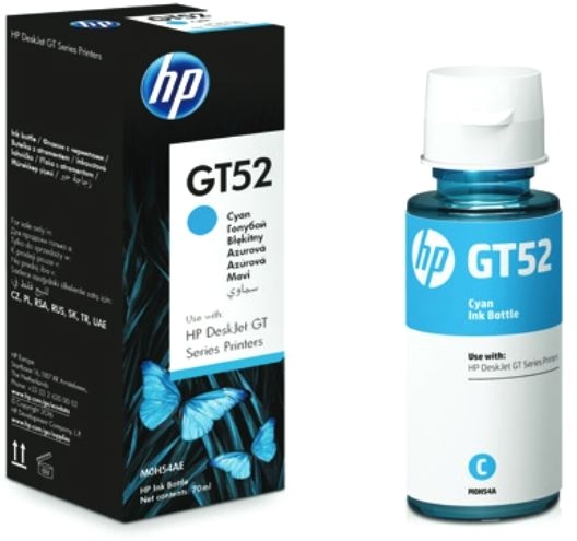 HP Botella de Tinta Original GT52 Cian