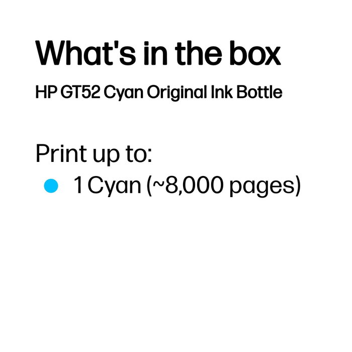 HP GT52 Cian