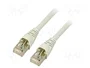 TELEGÄRTNER Patch cord Cat 6a S/FTP 0,5m gris