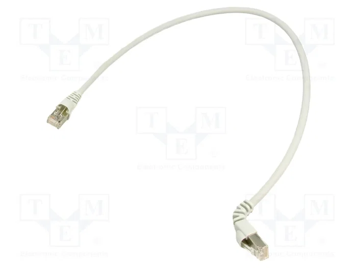 TELEGÄRTNER Patch cord Cat 6a S/FTP 0,5m gris TELEGÄRTNER Patch cord Cat 6a S/FTP 0,5m gris