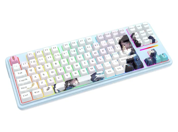 Redragon Antonium PRO K728AK-RGB-PRO Teclado Gamer Mecánico 87 Teclas RGB Conexión Inalámbrica y USB-C