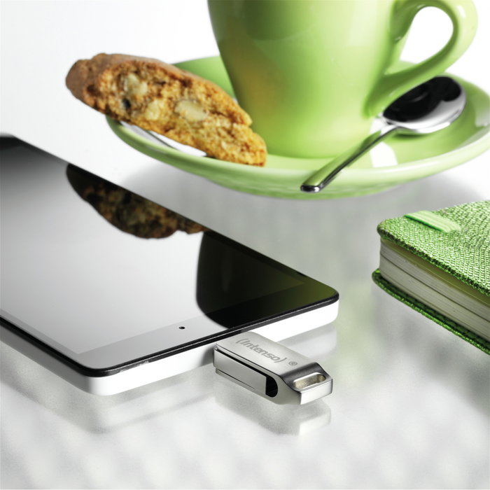 Intenso cMobile Line 128 GB USB-A y USB-C Plata