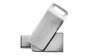 Intenso Pendrive Intenso cMobile Line 128 GB, USB Tipo-A y Tipo-C 3.2 Gen 1, Disco USB Giratorio Plata, Unidad Flash