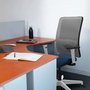 PIQUERAS Y CRESPO Silla de oficina Zulema con mecanismo Sincro, Azul y Gris