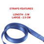 Master Lock 4 correas de trinquete con ganchos en S de 5m, azul