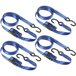 Master Lock 4 correas de trinquete con ganchos en S de 5m, azul