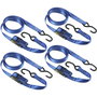 Master Lock 4 correas de trinquete con ganchos en S de 5m, azul