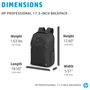 HP Mochila Professional para portátil de 17,3 pulgadas - Negra