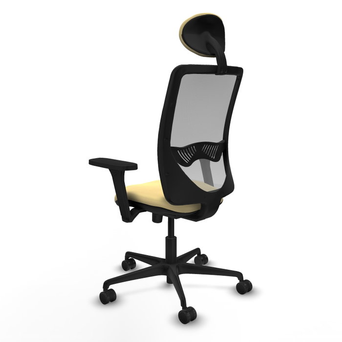 PIQUERAS Y CRESPO Silla de oficina Zulema con mecanismo Sincro, Crema y Gris PIQUERAS Y CRESPO Silla de oficina Zulema con mecanismo Sincro, Crema y Gris