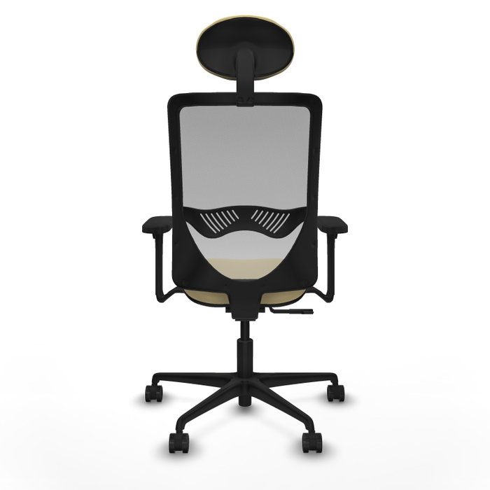 PIQUERAS Y CRESPO Silla de oficina Zulema con mecanismo Sincro, Crema y Gris PIQUERAS Y CRESPO Silla de oficina Zulema con mecanismo Sincro, Crema y Gris