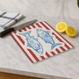 Hermia Kes-00029 Tabla de Cortar de Vidrio Templado Antibacteriana Antideslizante 20 x 30 cm