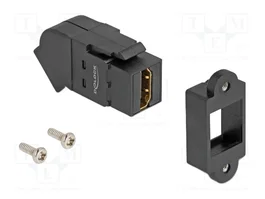 DeLOCK 67156 Módulo Keystone HDMI con ángulo de 45° 8K 60 Hz Negro