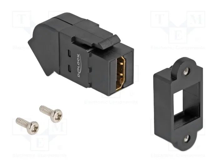 DeLOCK 67156 Módulo Keystone HDMI con ángulo de 45° 8K 60 Hz Negro DeLOCK 67156 Módulo Keystone HDMI con ángulo de 45° 8K 60 Hz Negro