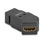 DeLOCK 67156 Módulo Keystone HDMI Hembra a HDMI Hembra 45° 8K 60 Hz Negro