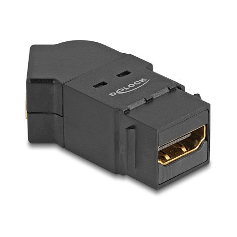 DeLOCK 67156 Módulo Keystone HDMI Hembra a HDMI Hembra 45° 8K 60 Hz Negro DeLOCK 67156 Módulo Keystone HDMI Hembra a HDMI Hembra 45° 8K 60 Hz Negro
