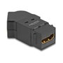 DeLOCK 67156 Módulo Keystone HDMI Hembra a HDMI Hembra 45° 8K 60 Hz Negro