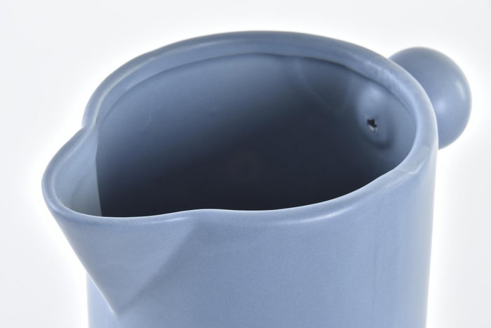 DKD Home Decor Set de 2 Jarrones de Porcelana Azul y Gris 17x11,5x29 cm