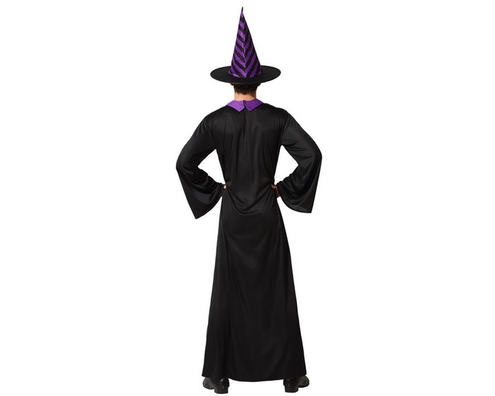 Disfraz de Mago Adulto Unisex Harry Potter - Túnica y Sombrero Negro, Tamaño M-L Disfraz de Mago Adulto Unisex Harry Potter - Túnica y Sombrero Negro, Tamaño M-L