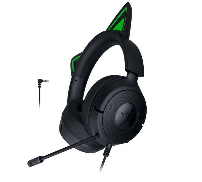 Razer Kraken Kitty V3 X Black Auriculares USB con Micrófono RZ04-05350200-R3M1, Sonido Envolvente 7.1, Comodidad Ligera, Multiplataforma