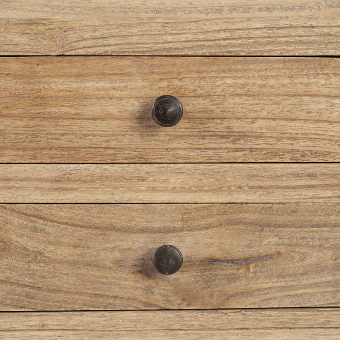 Ixia Mesita de Dormitorio Mindi Madera Natural 45 x 30 x 66 cm Ixia Mesita de Dormitorio Mindi Madera Natural 45 x 30 x 66 cm