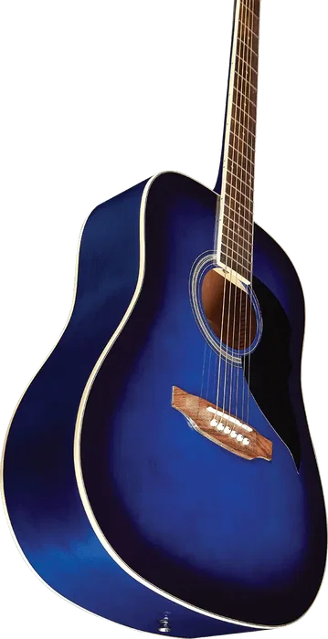 EKO Guitarra Acústica Eko Dreadnought Ranger 6 Cuerdas, Azul Sunburst, Tapa de Abeto, 20 Trastes