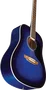 EKO Guitarra Acústica Eko Dreadnought Ranger 6 Cuerdas, Azul Sunburst, Tapa de Abeto, 20 Trastes