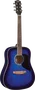 EKO Guitarra Acústica Eko Dreadnought Ranger 6 Cuerdas, Azul Sunburst, Tapa de Abeto, 20 Trastes