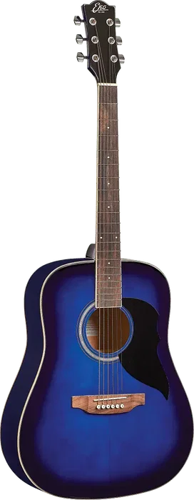 EKO Guitarra Acústica Eko Dreadnought Ranger 6 Cuerdas, Azul Sunburst, Tapa de Abeto, 20 Trastes