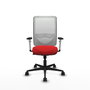 PIQUERAS Y CRESPO Silla de oficina Zulema con Mecanismo Sincro, Rojo y Blanco