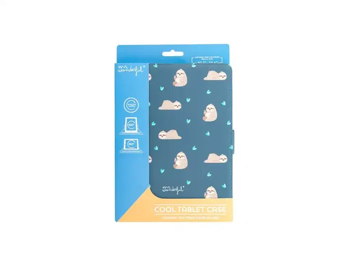 Funda para tablet universal 10,2''/10,4'' Wondee Osos Perezosos, Antigolpes con Soporte Giratorio 360°, Cierre Imán