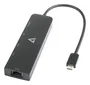 Adaptador USB-C V7 V7UCRJ25GHUB-BLK