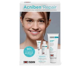 Isdin ACNIBEN REPAIR GEL CREMA ESTUCHE 3 piezas | Gel Hidratante Reparador con Calmoactive® para Piel Sensible