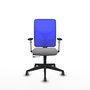 PIQUERAS Y CRESPO Silla de oficina Motilla Gris y Azul