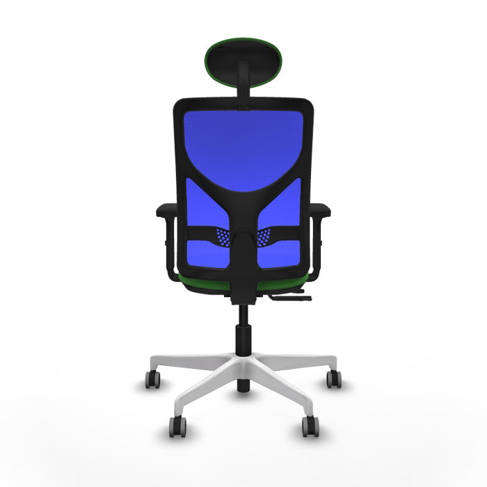 PIQUERAS Y CRESPO Silla de oficina Motilla con mecanismo Sincro/Traslack, Tela Verde y Malla Azul PIQUERAS Y CRESPO Silla de oficina Motilla con mecanismo Sincro/Traslack, Tela Verde y Malla Azul