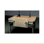 Metabo MWB100 Mesa Multifuncion Rectangular de Madera Ajustable en Altura y Plegable, Beige Metalico, Patas en H, 710 mm