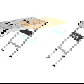Metabo MWB100 Mesa Multifuncion Rectangular de Madera Ajustable en Altura y Plegable, Beige Metalico, Patas en H, 710 mm Metabo MWB100 Mesa Multifuncion Rectangular de Madera Ajustable en Altura y Plegable, Beige Metalico, Patas en H, 710 mm