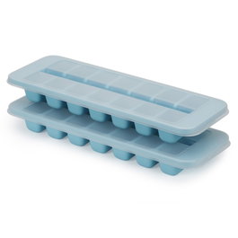 Joseph Joseph Flow Pack de 2 Bandejas para Cubitos de Hielo de Fácil Llenado, Azul