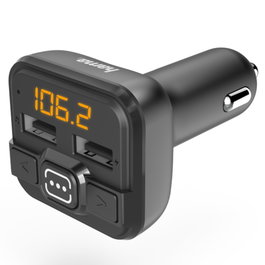 Hama FM-Transmitter AUX-IN, USB-IN Negro
