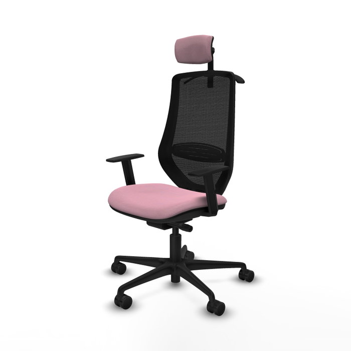 PIQUERAS Y CRESPO Silla de oficina Mardos con mecanismo Sincro/Traslack Rosa y Negro PIQUERAS Y CRESPO Silla de oficina Mardos con mecanismo Sincro/Traslack Rosa y Negro