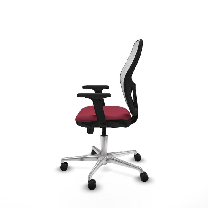 PIQUERAS Y CRESPO Silla de oficina Jorquera Granate y Blanco PIQUERAS Y CRESPO Silla de oficina Jorquera Granate y Blanco
