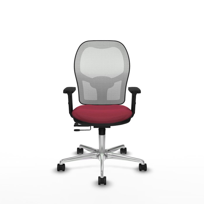 PIQUERAS Y CRESPO Silla de oficina Jorquera Granate y Blanco PIQUERAS Y CRESPO Silla de oficina Jorquera Granate y Blanco