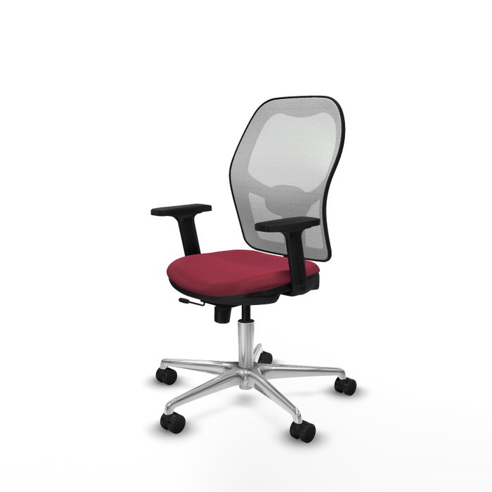 PIQUERAS Y CRESPO Silla de oficina Jorquera Granate y Blanco PIQUERAS Y CRESPO Silla de oficina Jorquera Granate y Blanco
