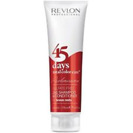 Revlon 45 Days Champú Acondicionador 2 en 1 Brave Reds para Cabellos Coloreados 275ml