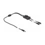 DeLOCK Cable de alimentación 86794, 1 m, Macho DC 5,5 x 2,1 mm a 2 x Hembra CC con interruptor