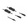DeLOCK Cable de alimentación 86794, 1 m, Macho DC 5,5 x 2,1 mm a 2 x Hembra CC con interruptor