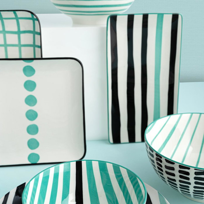 Bidasoa Plato de Postre Porcelana Zigzag 19 cm (12 Unidades) inevitable
